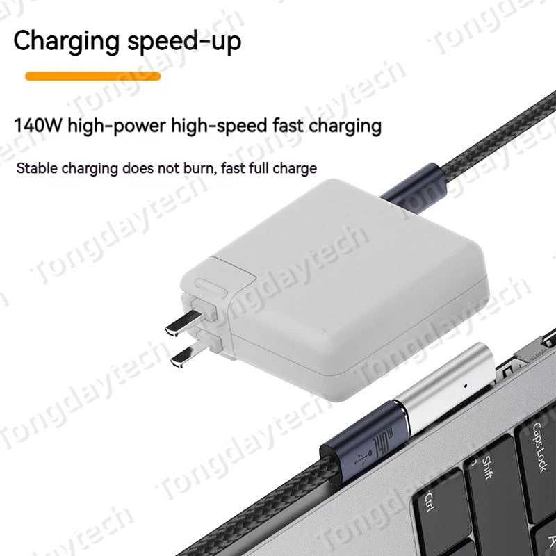 140W Alloy Magnetic USB Type C PD Fast Charging Adapter For Magsafe 3 2 1 MacBook Air Pro Led Indicator Magnet Plug Converter Type C Adapter Charging Adapter Cable Kit Charging Cable Adapter Charger Power Adapter Magnetic Charging Adapter Magnetic Cable Adapter