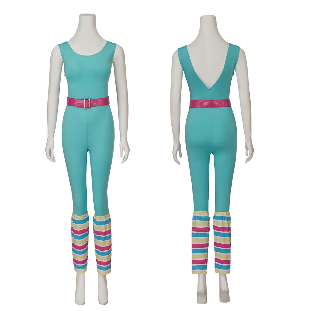 

Great Shape Costume Movie Doll Margot Robbie Costume Women's Blue Tight Bodysuit Halloween Sports Bodysuit