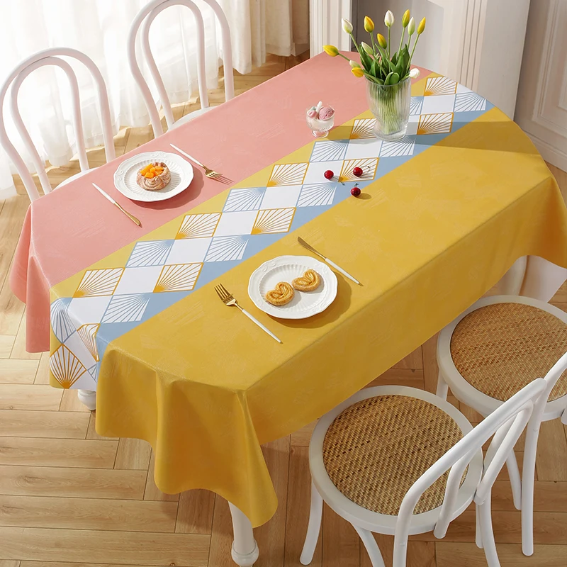 

Square rectangular PVC dining table mat tea table cloth