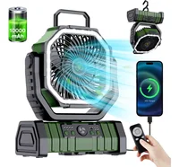 20000mAh High-Capacity Battery LED Light Camping Fan Movable Wireless Air Circulators Outdoor Ventilador with Hook 1