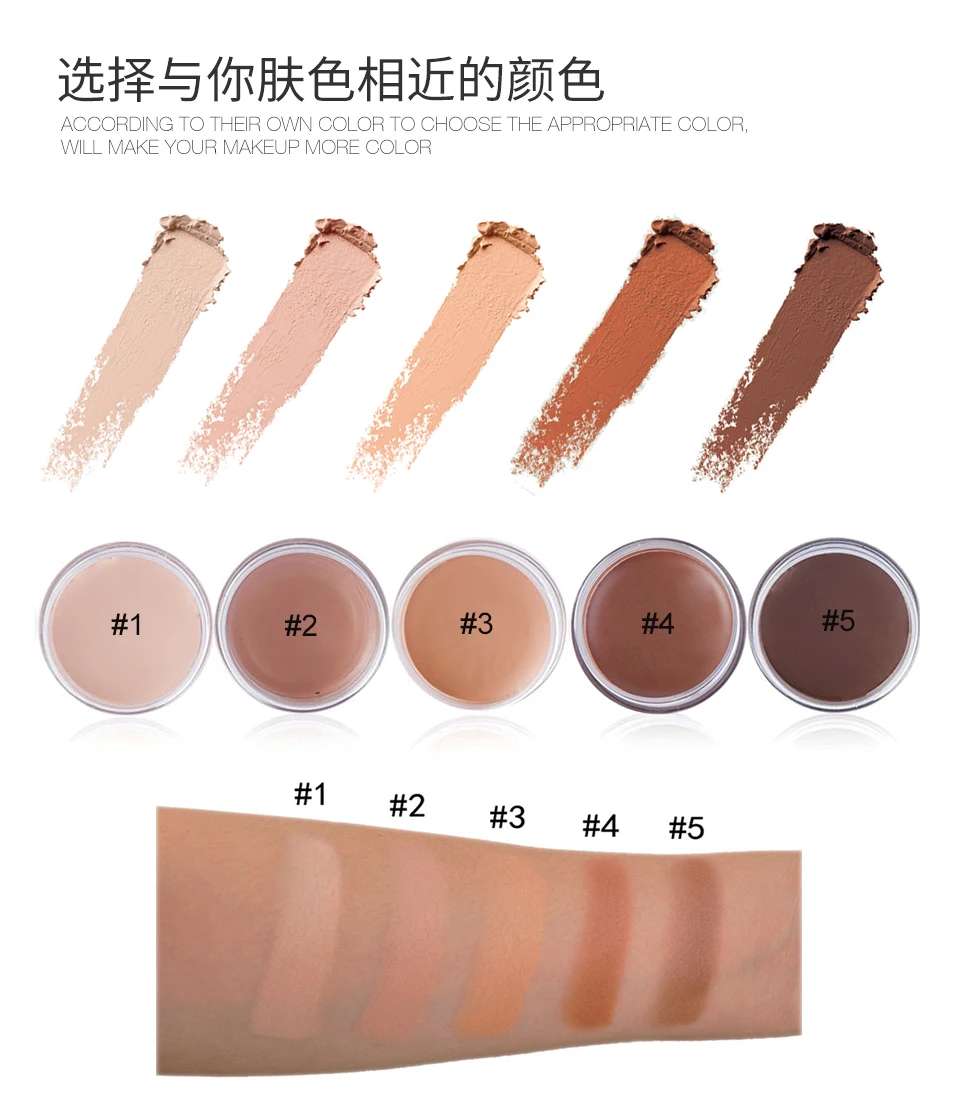Full Coverage Concealer Makeup Waterproof Matte Smooth Concealer Corrector For Dark Spot Under Eye Circles/Blemishes nine tone concealer eye concealer concealer palette concealer foundation makeup palette