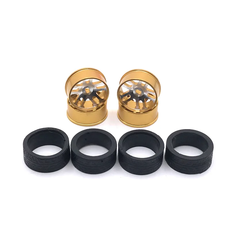 Suitable For WLtoys 284131 K989 Iw04m MINI-Q RC Car Metal Upgraded Drift Wheel Hub Soft Tire Cover 5
