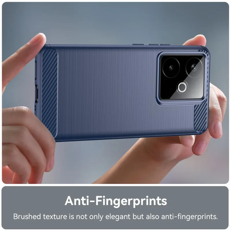 Carbon Fiber Shockproof Soft Silicone TPU Back Case