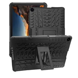 Kids Safe Heavy Duty Protective Tablet Stand Cover, Full Body Case for MatePad T10 T10S (Black)