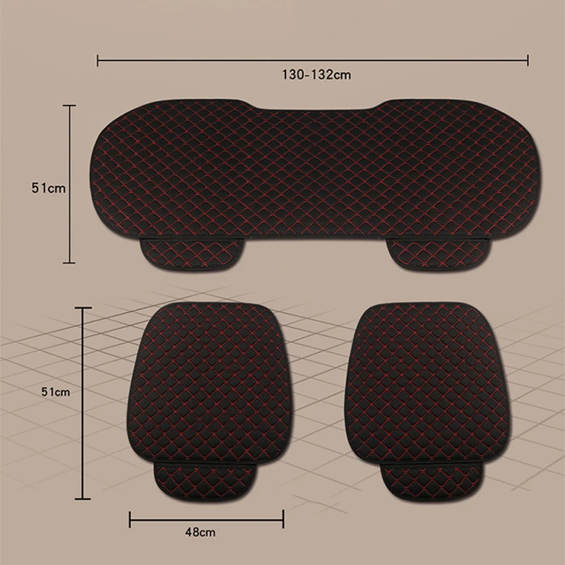 Universal Flax Car Seat Cushion Automobiles Accessories Auto Styling Fits 99% Of Cars images - 6