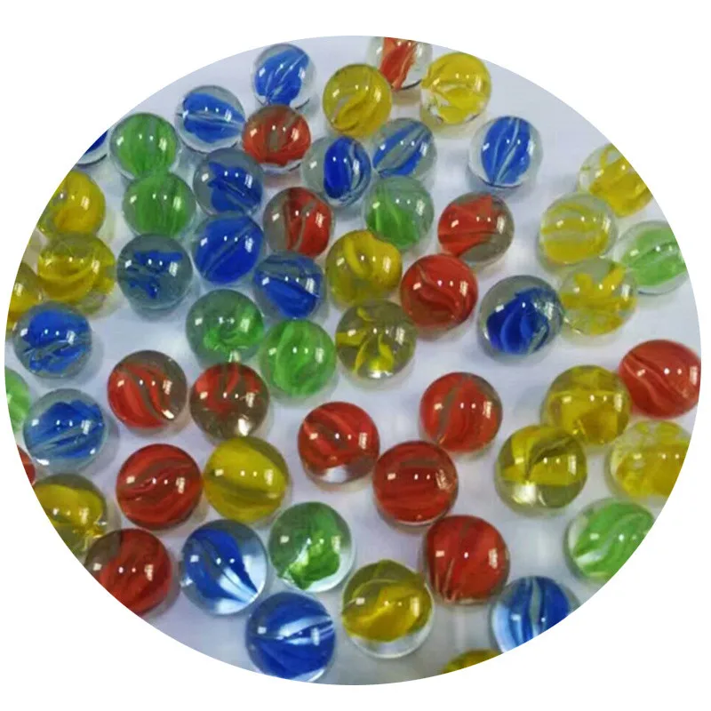 Colorful Glass Marbles Kids Marble Run Game Marble Solitaire Toy Accs Vase Filler&Fish Tank Home Decor 10Ppcs
