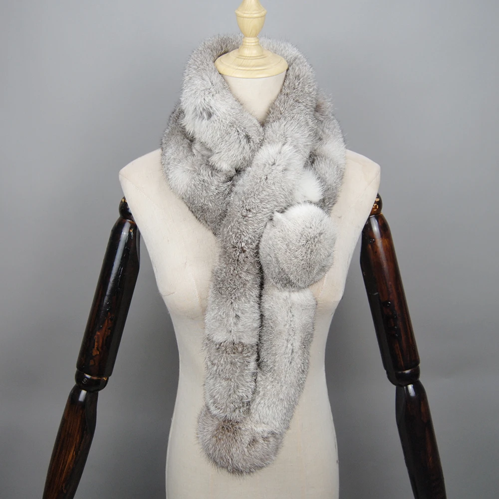 ショ–ル(SHAWL)100% RABBIT FUR Black Frost Rex Rabbit Fur Jamie Shawl: FurSource.com