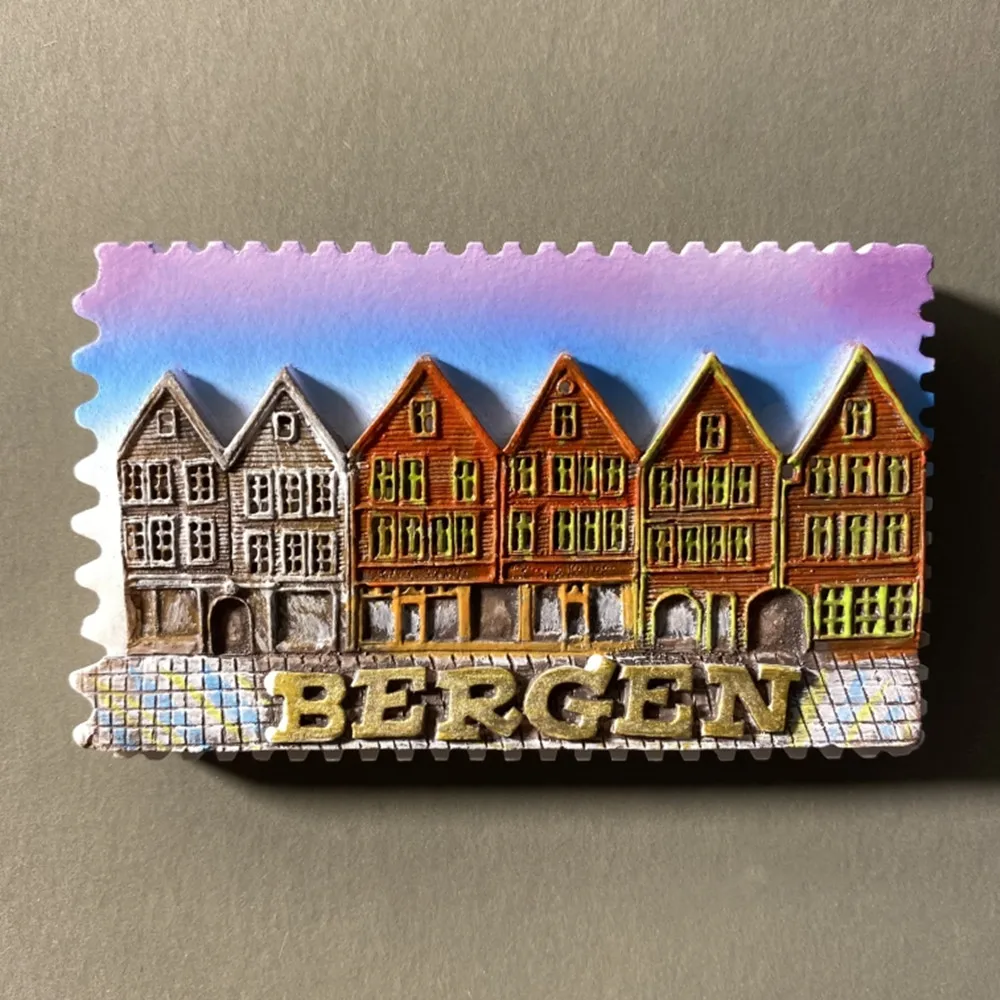 Magnetic Fridge Stickers Europe Norway 3D Fridge Magnets Tourism Souvenir Refrigerator Magnets Sticker Collection Handicraft Decoration Articles