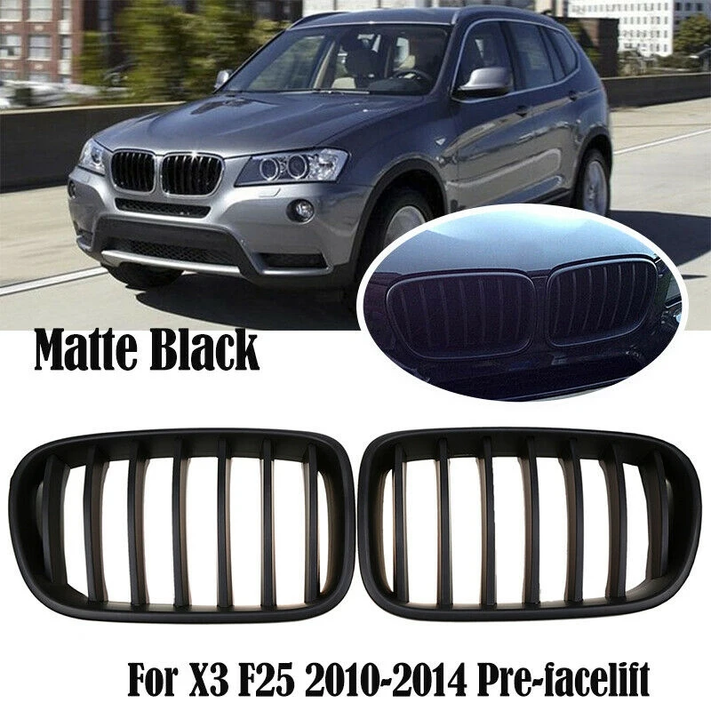 

Car Matte Black Front Bumper Kidney Grille For-BMW X3 F25 2010-2014 51712297589