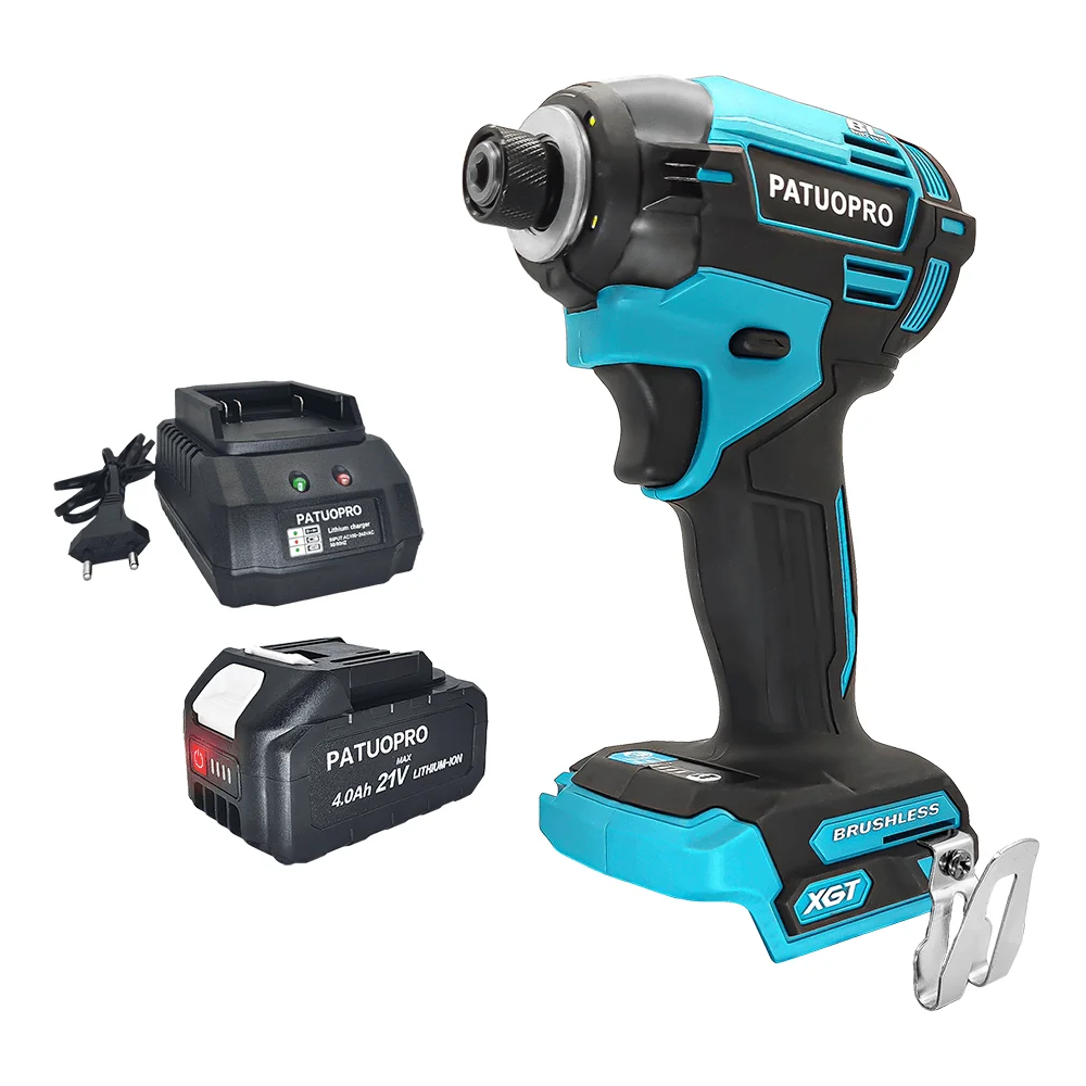 

4-Speed Brushless Compact Impact Driver Electric Cordless Screwdriver 1/4-Inch Hex Handheld Power Tool For Makita 18V Battery