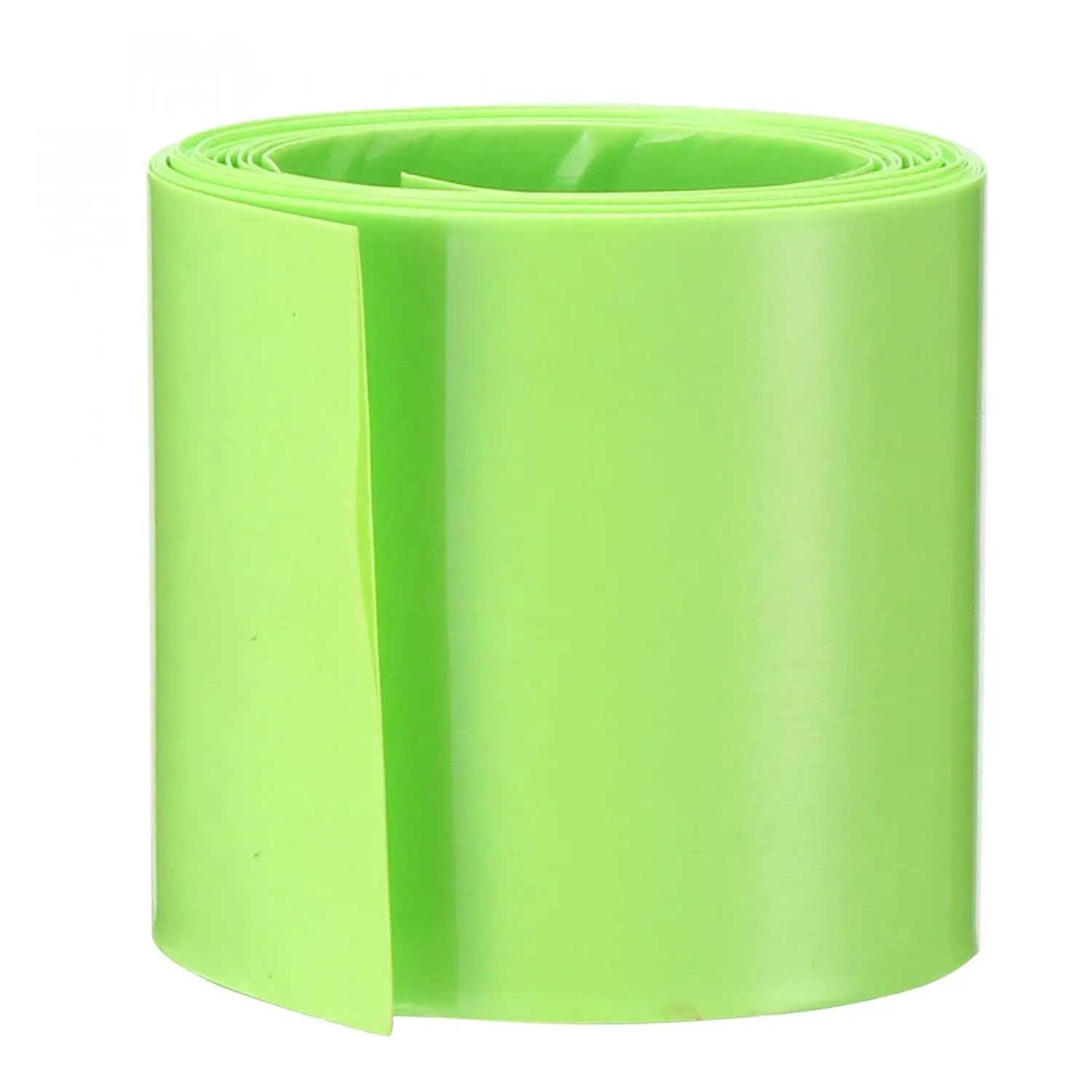 

Keszoox 43mm Flat PVC Heat Shrink Tubing Battery Wrap 2m Length for Battery Bright Green