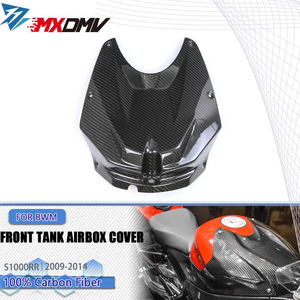 

Чехол для переднего топливного бака из углеродного волокна для BMW S1000RR 2009-2014, аксессуары для мотоциклов, чехол для переднего бака