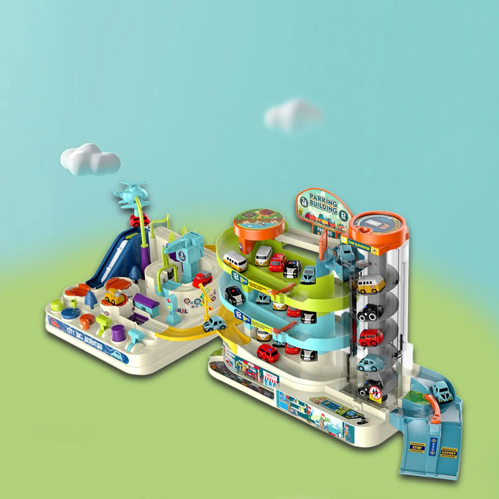 

City Car Parking Toy Set Race Car Toy for Birthday Gift1Holiday Gift Kids