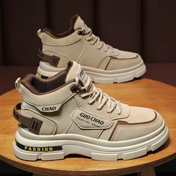 Mens Boots High Top Shoes Casual Winter Platform Designer Luxury Ankle Sport Chelsea Tactical Cowboy Work Safety Sneakers 안전화