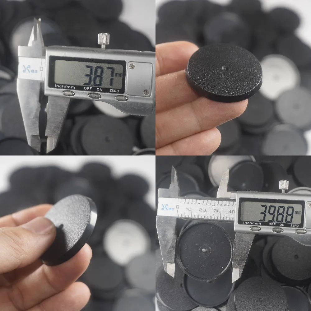 Gaming Miniatures Plastic Round Bases for Wargames 40mm