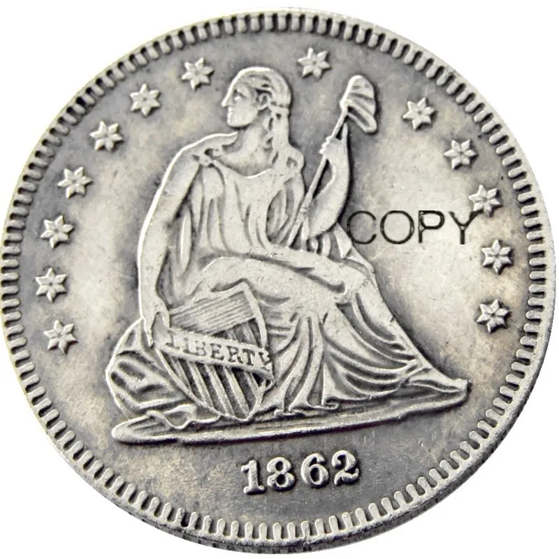 

1862 долларов США, Посеребренная копировальная монета