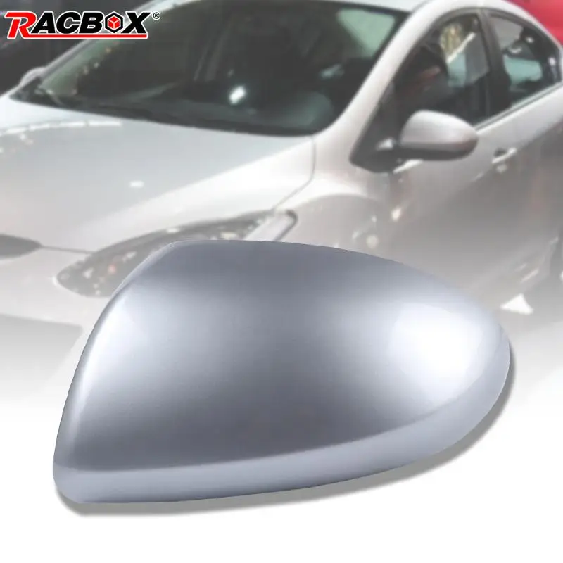 Auto Left Right Side Rear View Mirror Cover Cap For Mazda 2 Mazda 3 1.6 Car Accessories Replacement Supplies Painted 2009-2012 1