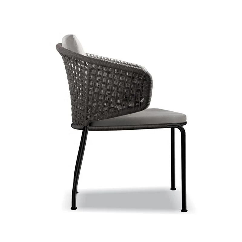 Nordic Outdoor Rattan Chair Leisure Balcony Coffee Table Terrace Courtyard Rattan Villa Garden Furniture Table and Chair