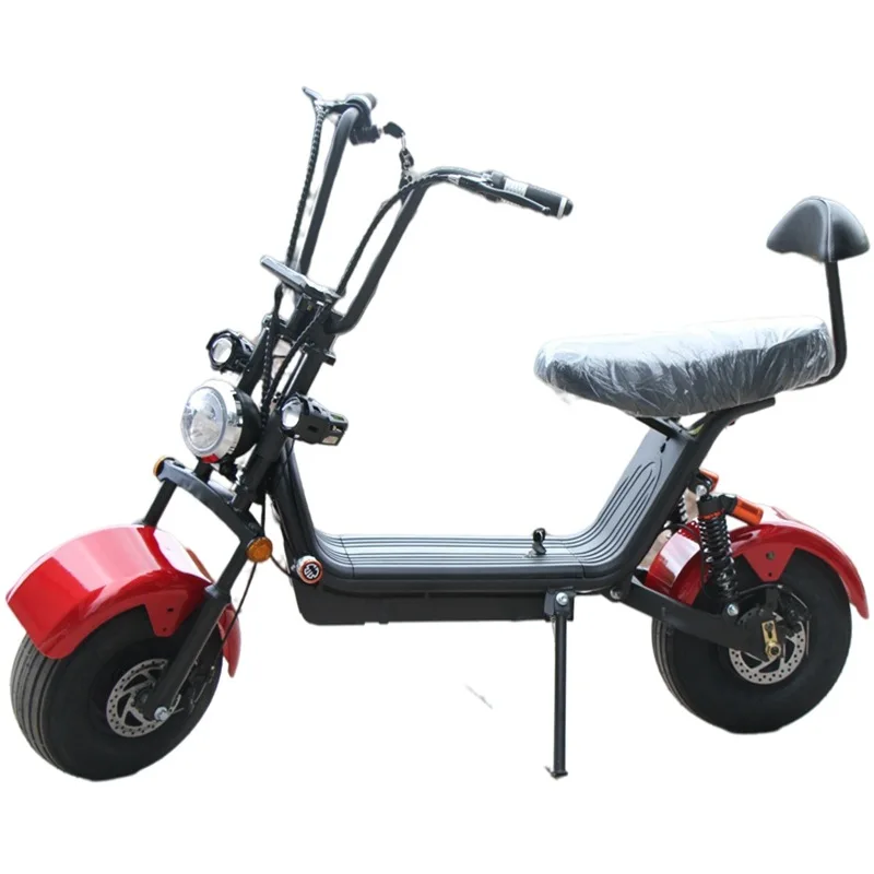 1000W48V Bluetooth Headlight Long Range Motorcycle Lithium Battery Shock Absorption City Coco Scooter Fat Tire Scooter
