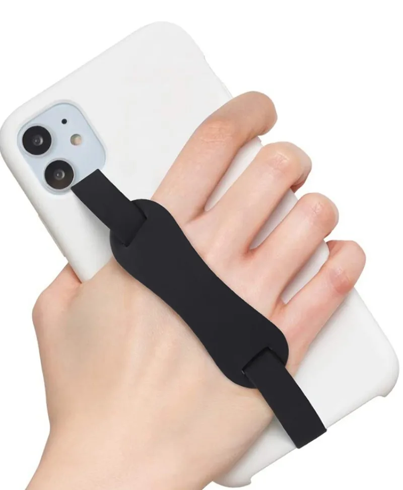 Soft Silicone Wristband Universal Phone Holder for Samsung IPhone Xiaomi Phone Case Strap Ropes Loop Elastic Finger Ring Bracket