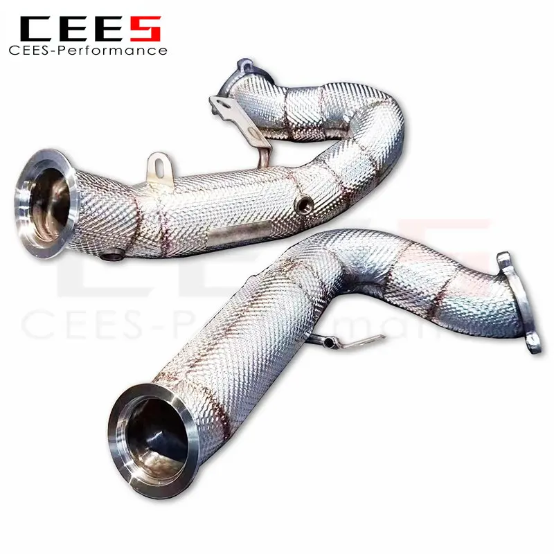 Downpipe Per Porsche Macan S/Turbo 3.0T/3.6T 2014-2017 Downpipe Catless Ad Alte Prestazioni Downpipe Di Scarico In Acciaio Inossidabile