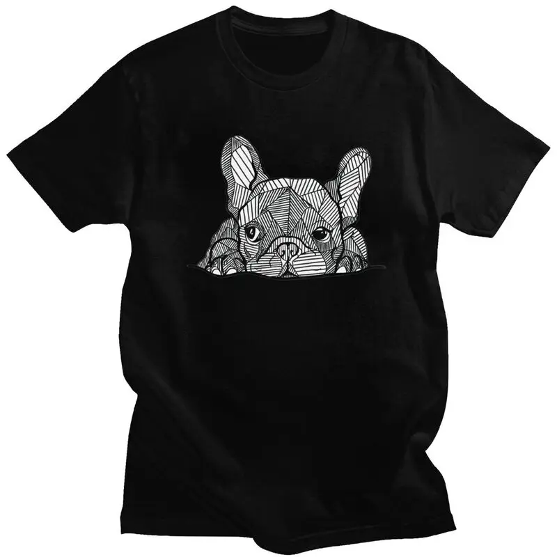 

Custom French Bulldog Tshirt Men Short Sleeve Printed T Shirt Fashion Frenchie Dog T-shirt Loose Fit Soft Cotton Tee Gift
