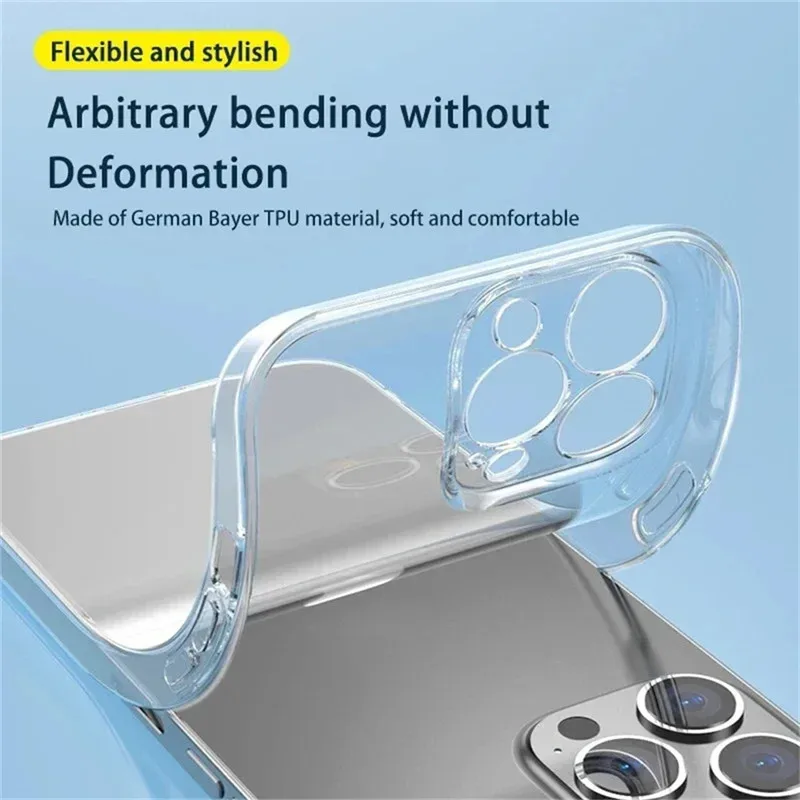 Premium Ultra-Thin Clear Silicone Phone Case - Soft Transparent Back Cover