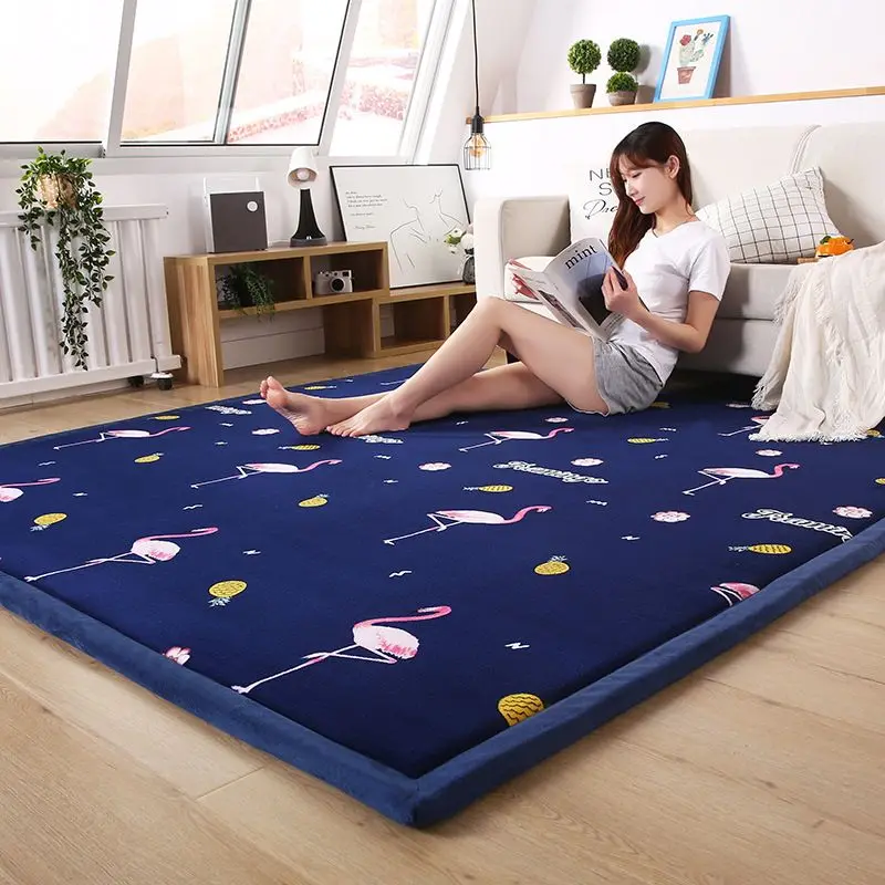 

Tatami Floor Mat Bedroom Floor Mat Sleeping Mattress Household Children Crawling Mat Drop-Resistant Kang Mat 4 Seasons Universal