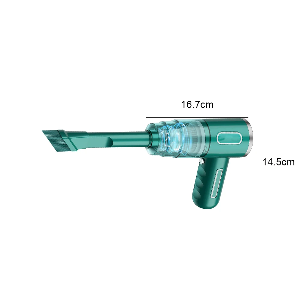 Wet/Dry Use Portable Vacuum Cleaner Dust Catcher High-power 2000mah Battery 29000 Pa 120 W for Car/Home/Office/Keyboard Cleaning