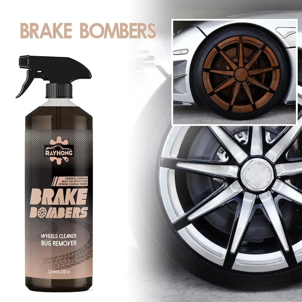 

120ml Iron Remover Protect Wheels And Brake Discs From Iron Dust Rim Rust Cleaner Auto Detail Wheel Cleaner Car Care