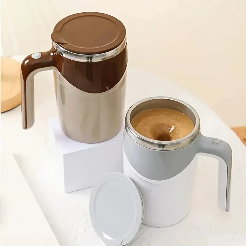 Lazy People's Dedicated Magnetic Electric Mixing Cup Fully Automatic Milk Coffee Mug Stainless Steel Material 1PC