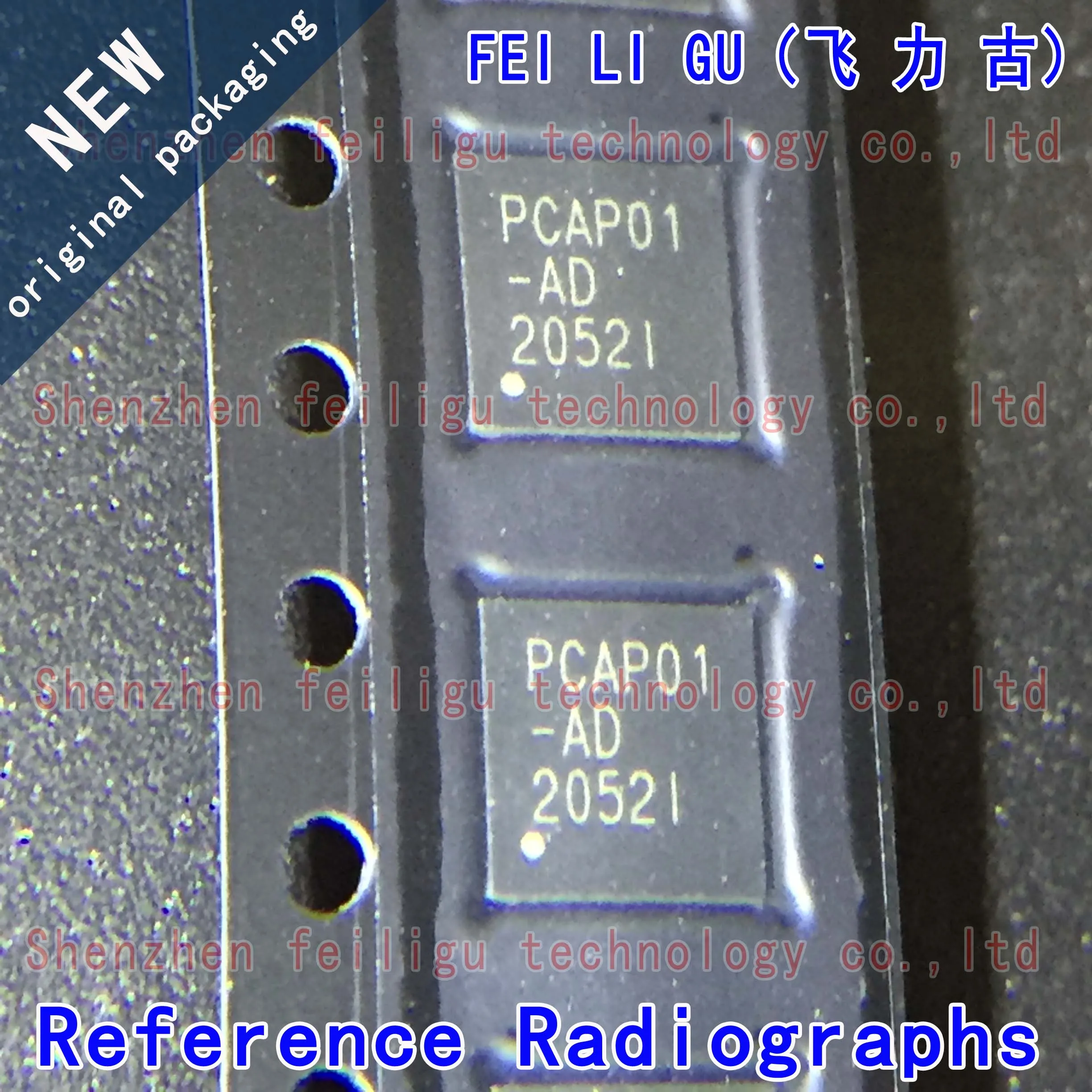 100% New Original PCAP01-AD PCAP01AD PCAP01 Package: QFN32 Capacitance to Digital Converter Chip Electronic Components