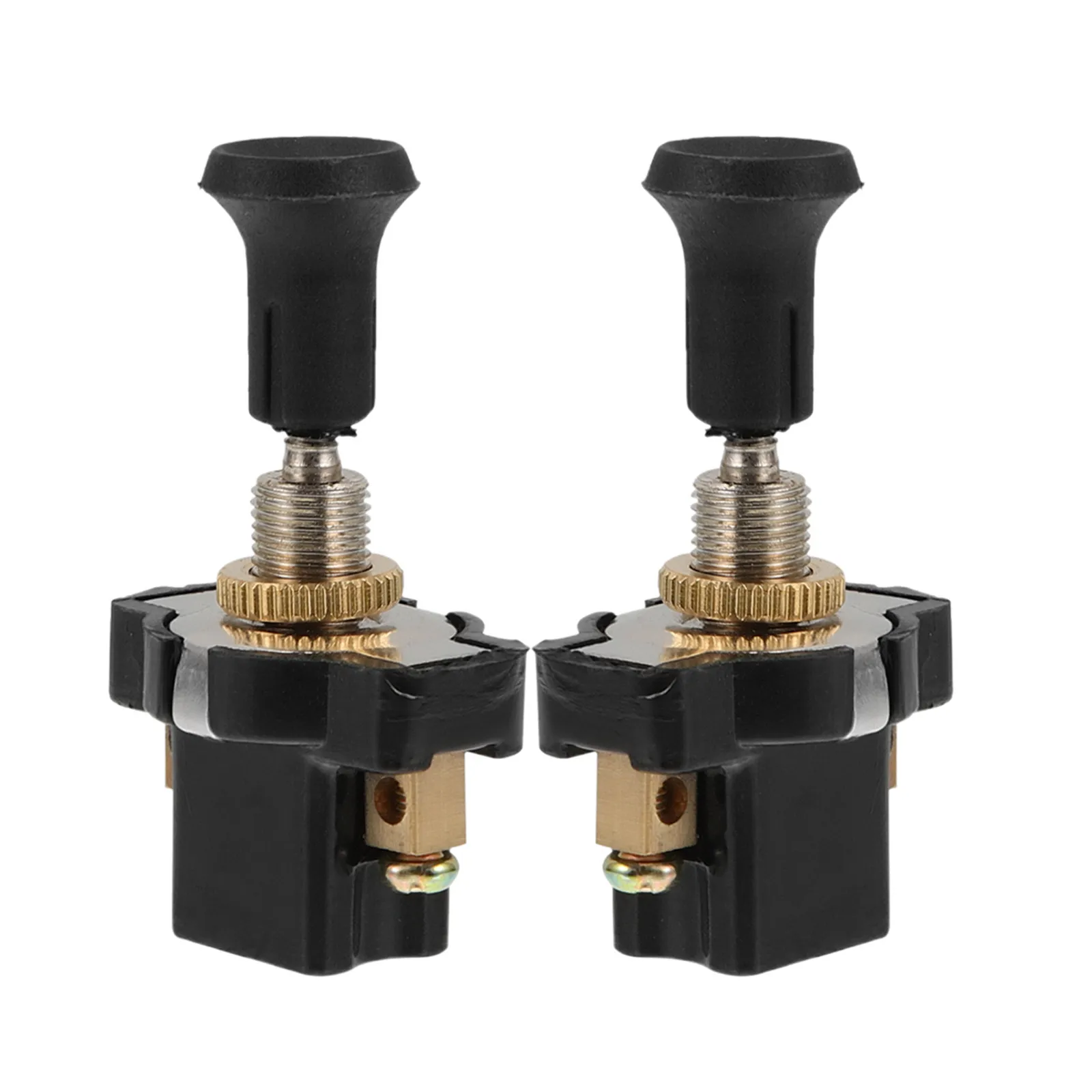 2Pcs 자동차 헤드 라이트 스위치 12V 24V 트럭 골프 카트 보트 조명 용 범용 풀 스위치 켜기 끄기 전원 제어