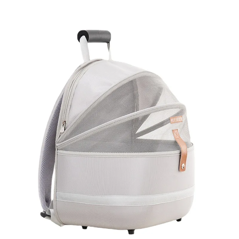 Portable Pet Cat Backpack Foldable Breathable Waterproof Pet Carrier Bag Outdoor Travel Backpack For Cat And Dog Supplies