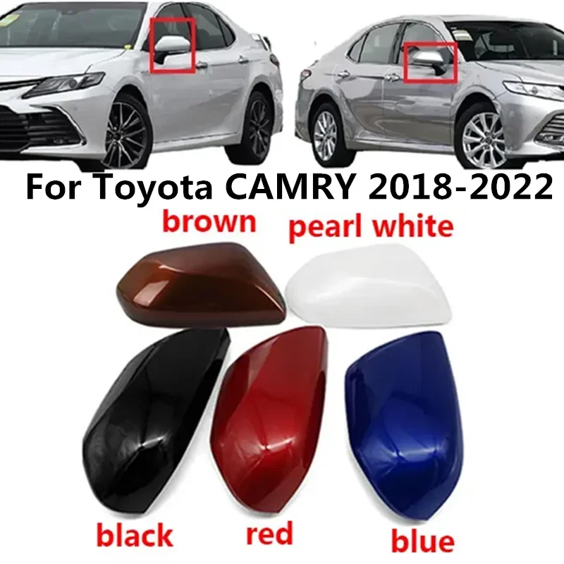 

Сменная Крышка для бокового зеркала заднего вида, крышка, рама, корпус, отделка для Toyota Camry 2018 2019 2020 2021 2022