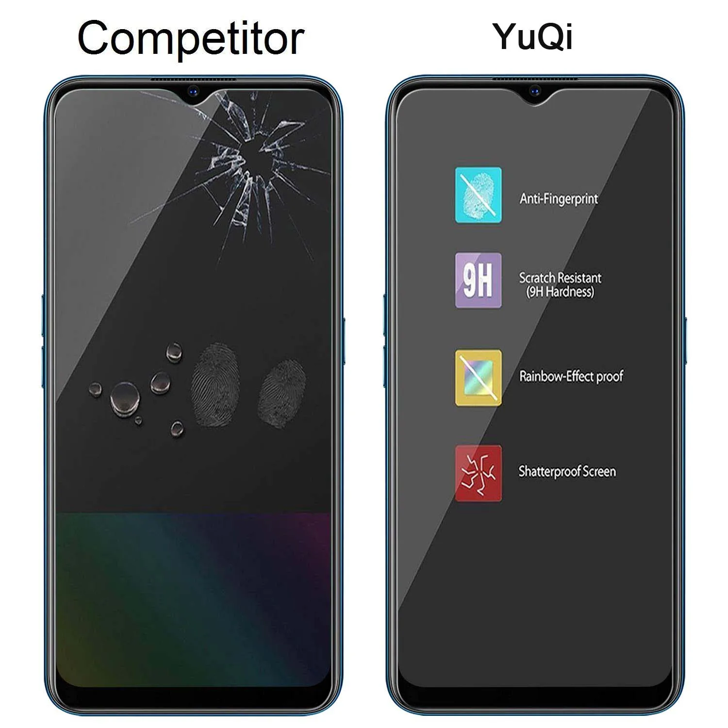 Ultra-Clear Tempered Glass Screen Protector – High Aluminum 9H Hardness, Case Friendly