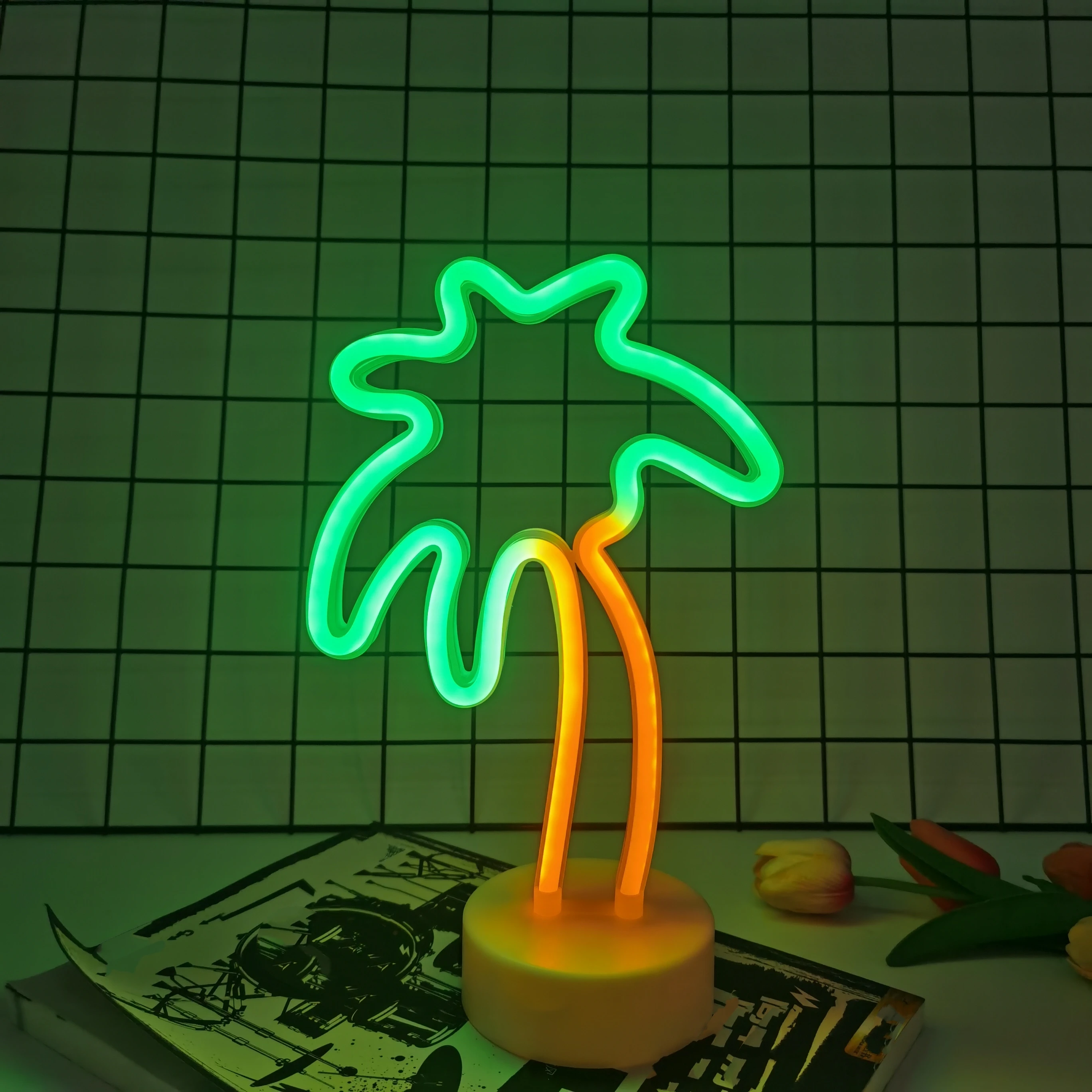 Luminous Palm Tree Neon Light - Versatile Decor