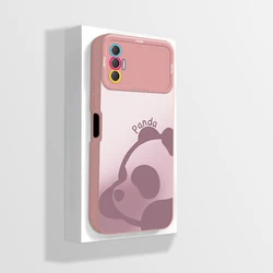 Artistic Liquid Silicone Soft Shockproof Phone Case Cover for Tecno Spark 8C (Pink - C01)