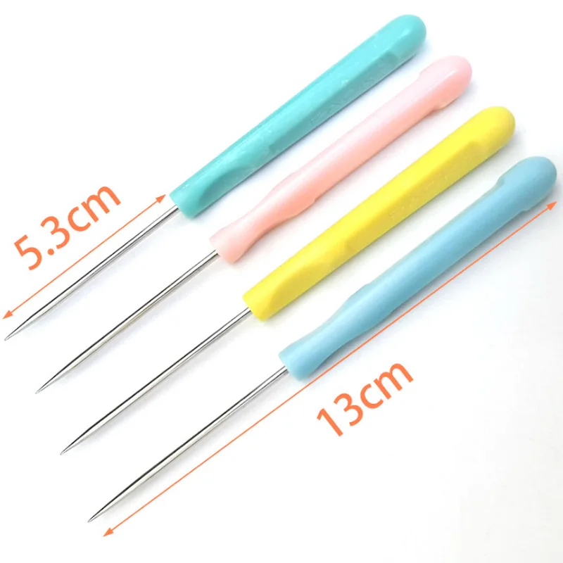 4/1PCS Plastic Handle Sewing Awl for DIY Sewing Repairing Canvas Leather leather craft tools,leather sewing tools