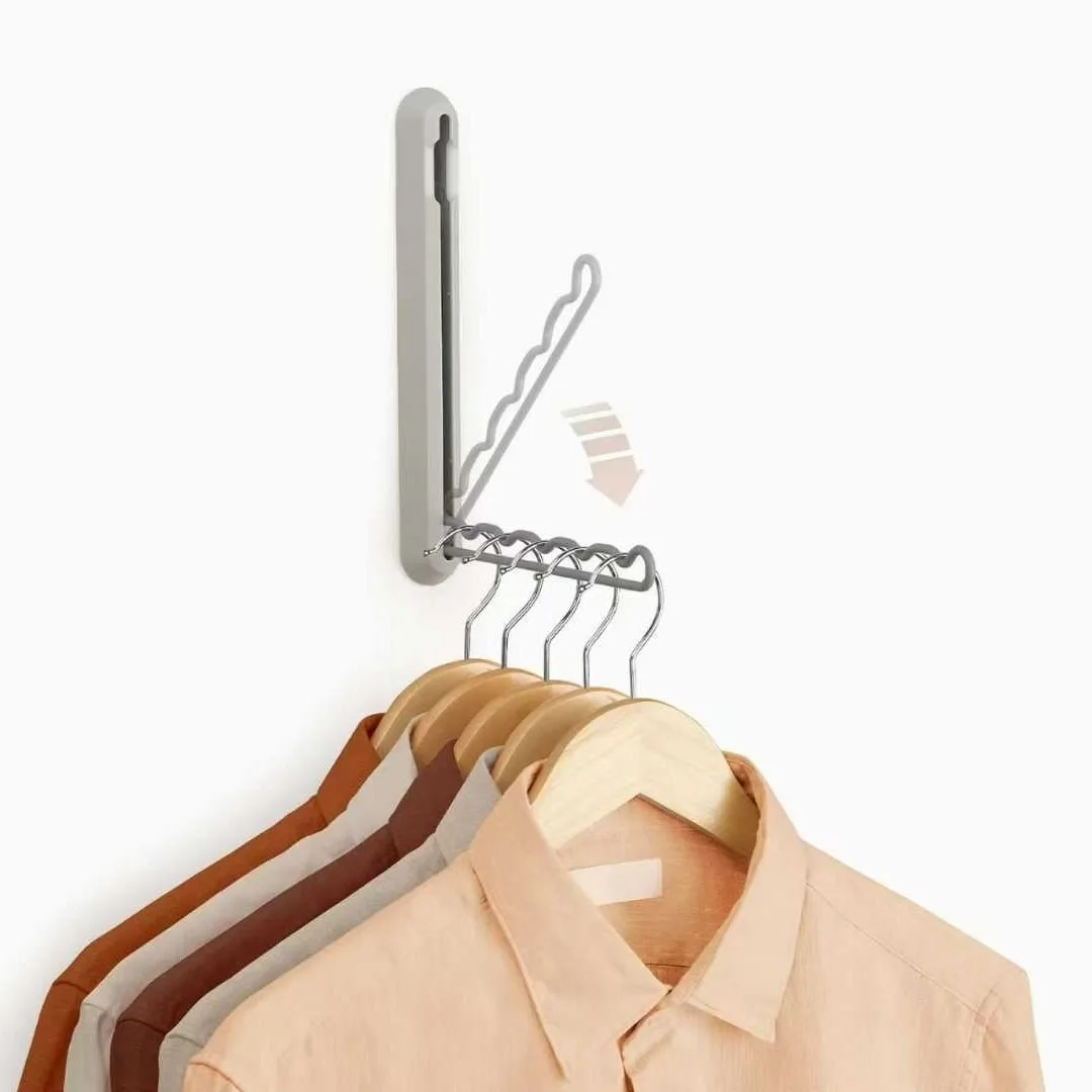Folding Telescopic Clothes Hanger for Home Storage