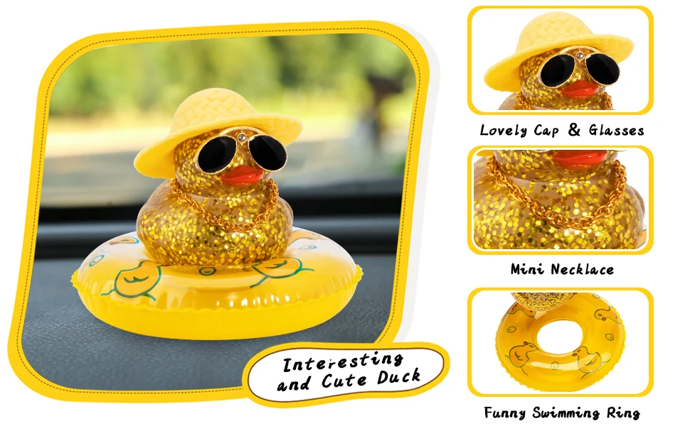Rubber Duck Toy Car Ornaments