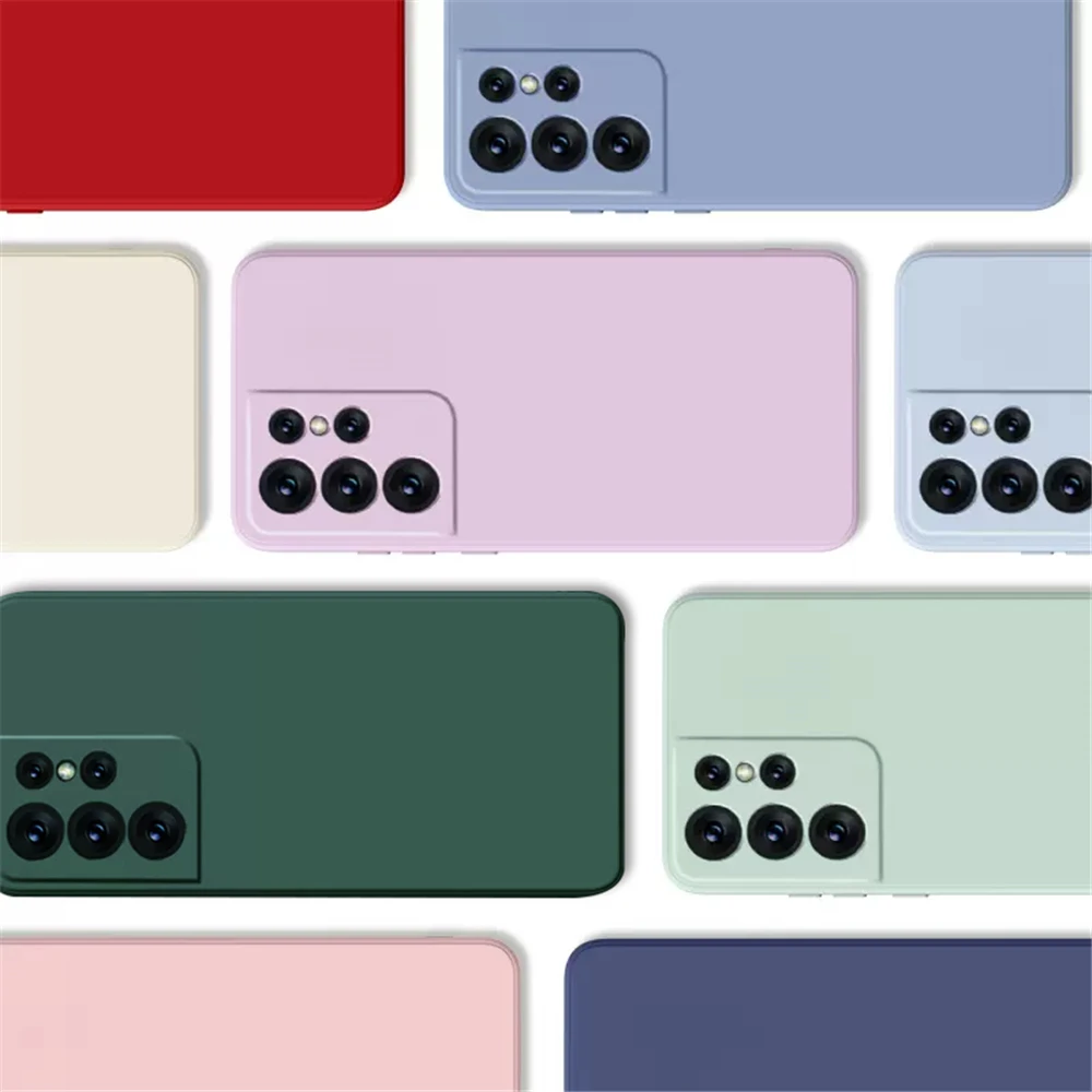 Original Square Silicone Phone Case with Lanyard - Enhanced Grip and Style