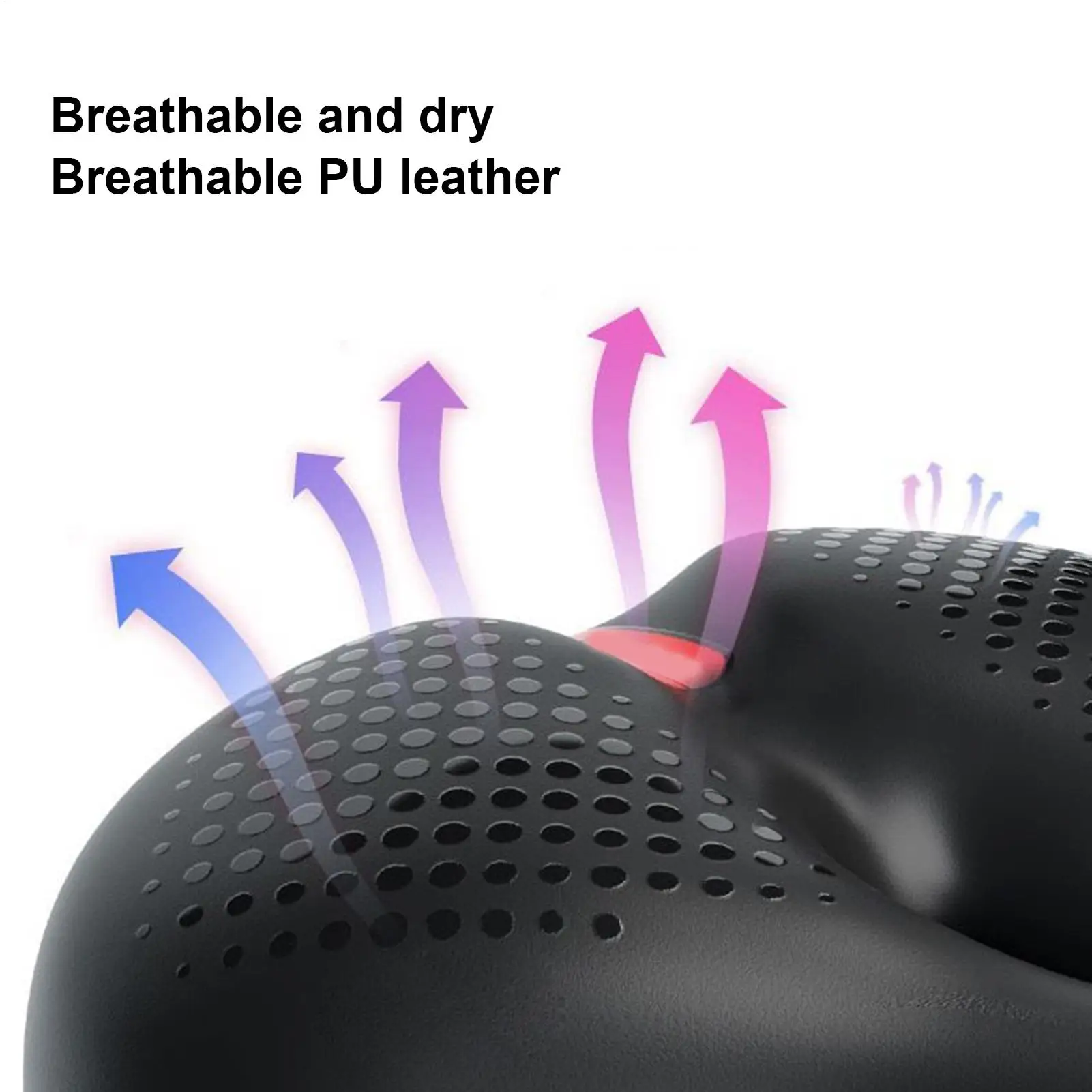 Bike Saddle Silicone Cushion Shock Absorbing Comfortable Cycling Seat Hollow Breathable Thickened Sponge Bicycle Seat