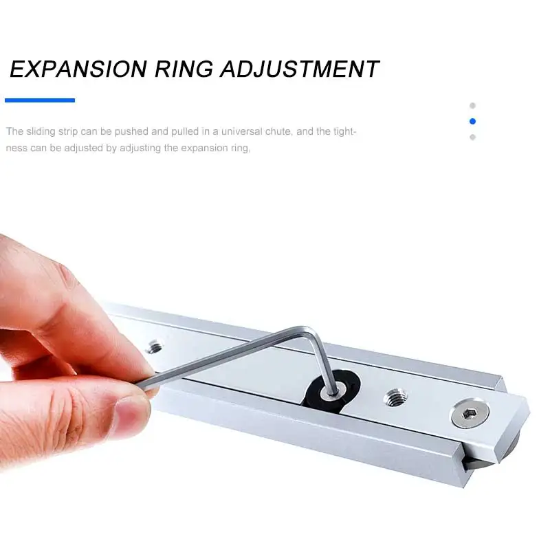 30/45cm Woodworking T-tracks Slot Miter Track Aluminium Alloy Miter Track Miter Bar Slider Table Saw Miter T Screw Tools DIY