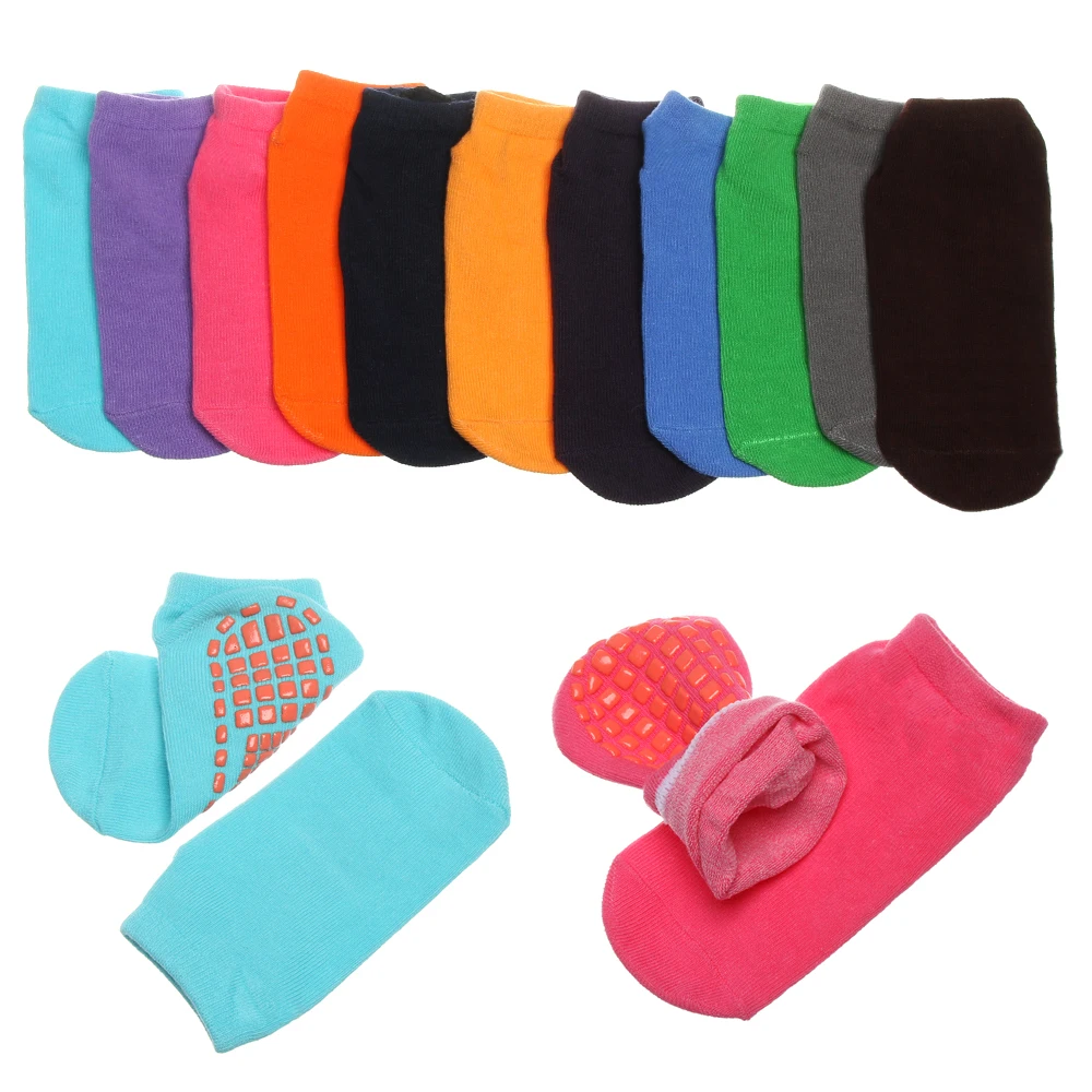 Warm Anti-slip Rubber Floor Socks Cotton Glue Point Early Education Socks Breathable Foot Dispensing for Yoga Trampoline for Kid