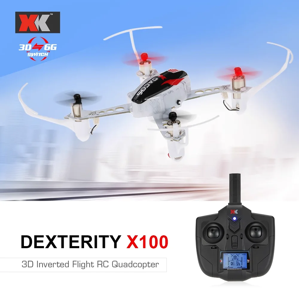 

XK X100 remote-controlled aircraft, four axis aircraft, 3D 6G mode stunt reverse flight, F3 horizon crossing aircraft