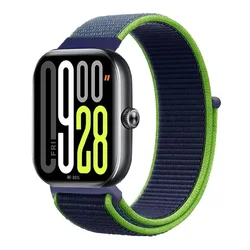 Breathable Braided Nylon Wristband - Durable Bracelet Accessory - Redmi Watch 4 - 5 - 6 (Lime Colos)