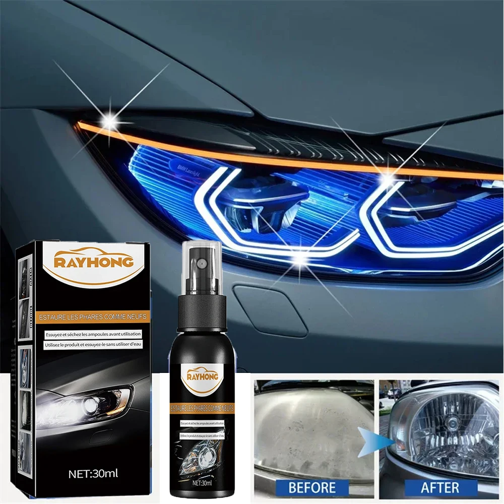 

30ml Car Headlight Polishing Agent Scratch Remover Repair Fluid Headlight Lens Restoration System Auto Wash Accessories