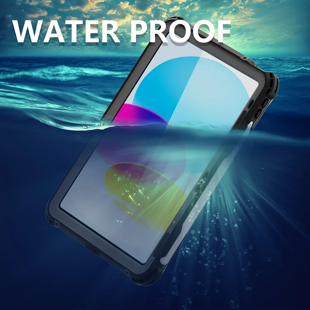 Universal Waterproof Shock-Resistant iPad Case Cover
