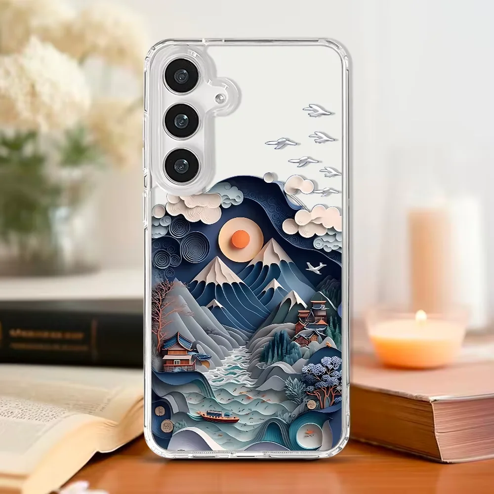 Japanese Landscape Art Magnetic Phone Case with Magsafe Compatibility